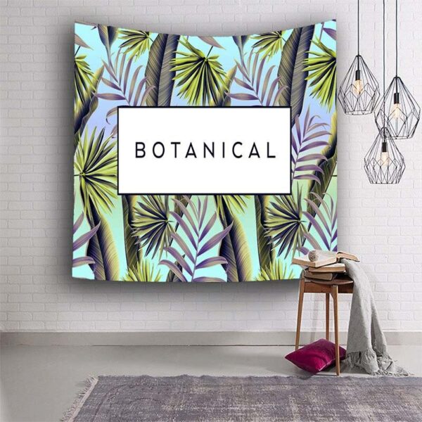 Tenture murale tropicale botanique