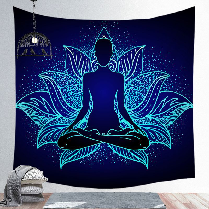 Tenture murale chakra posture yoga