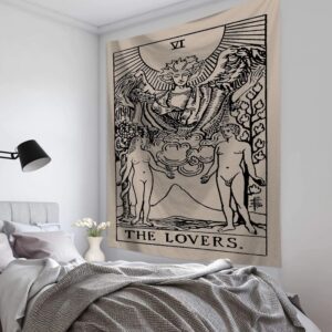 Tenture Murale Carte de Tarot des Amoureux