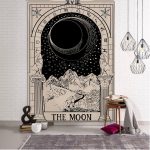 Tenture Murale Carte de Tarot la Lune