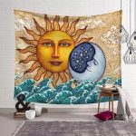 Tenture Murale Zen Soleil et Lune